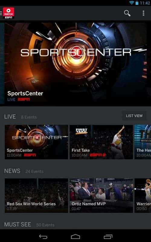 WatchESPN Gets Complete Overhaul New Look & New Features