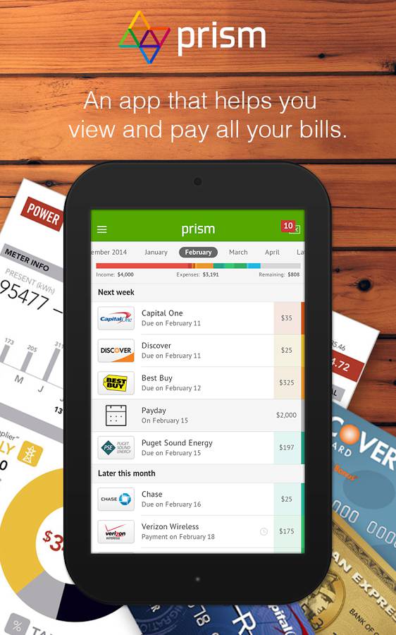 Sponsored App Review Prism Pay bills for free