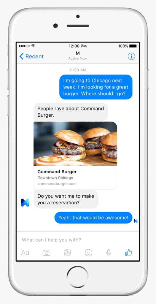 Facebook's Launches HumanPowered Virtual Assistant 'M'