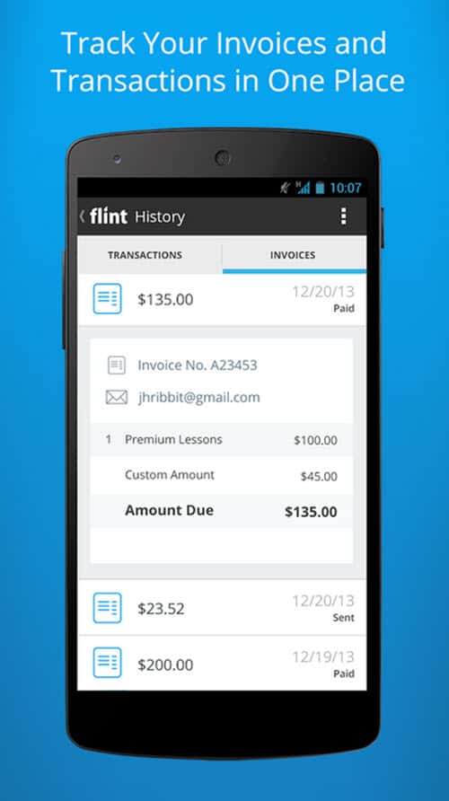 Flint, the NoDongle Mobile Payment App