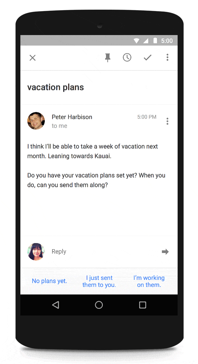 Smart Reply Hitting Google's Inbox to Speed Up Your Email