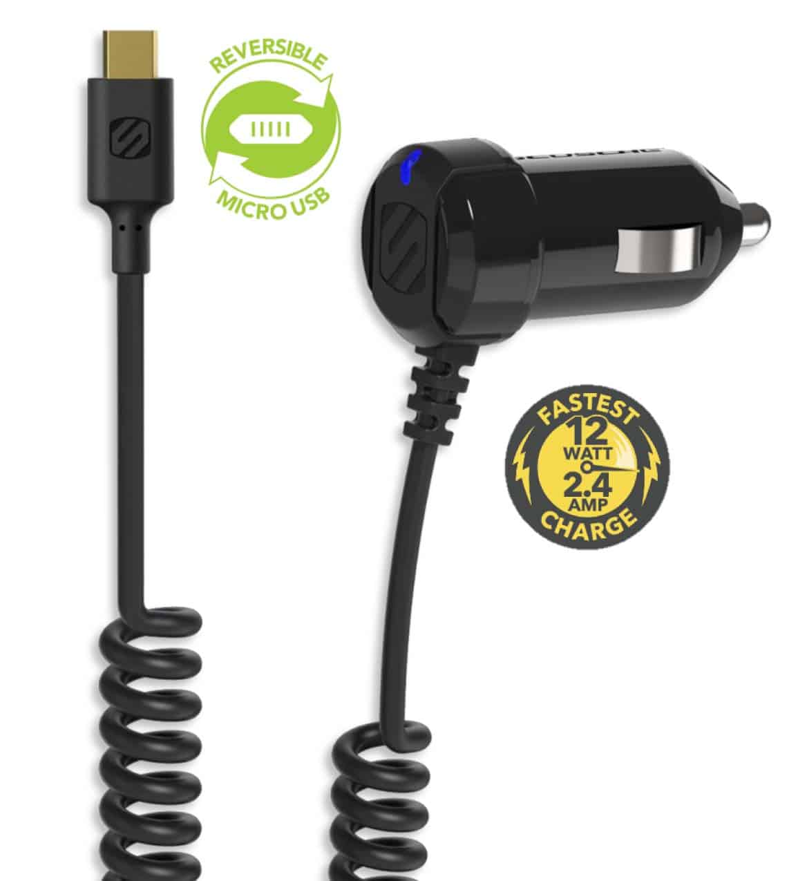 SCOSCHE Announces Car Charger with Reversible MicroUSB Tip