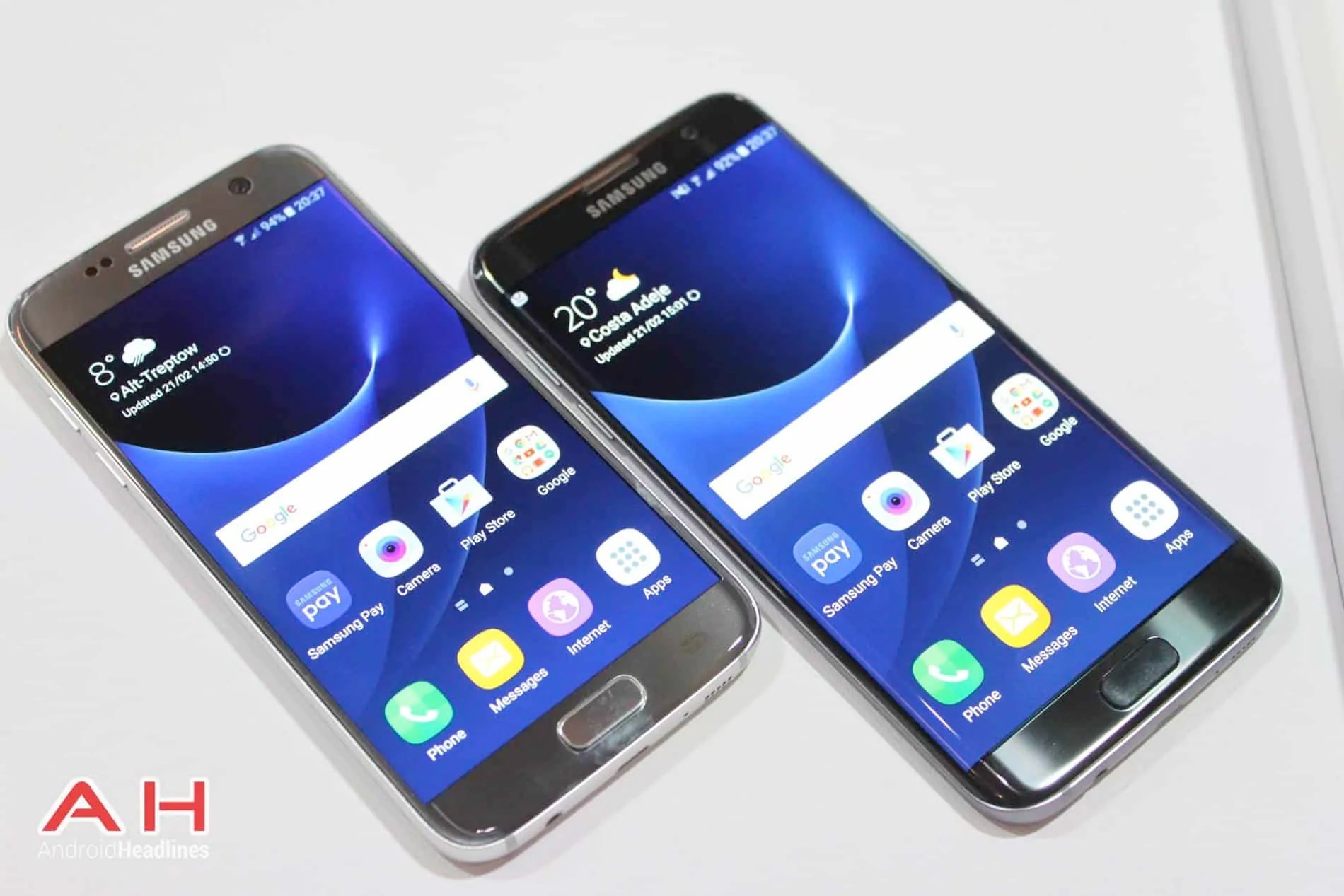 Phone Comparisons Samsung Galaxy S7 vs Samsung Galaxy S7 Edge