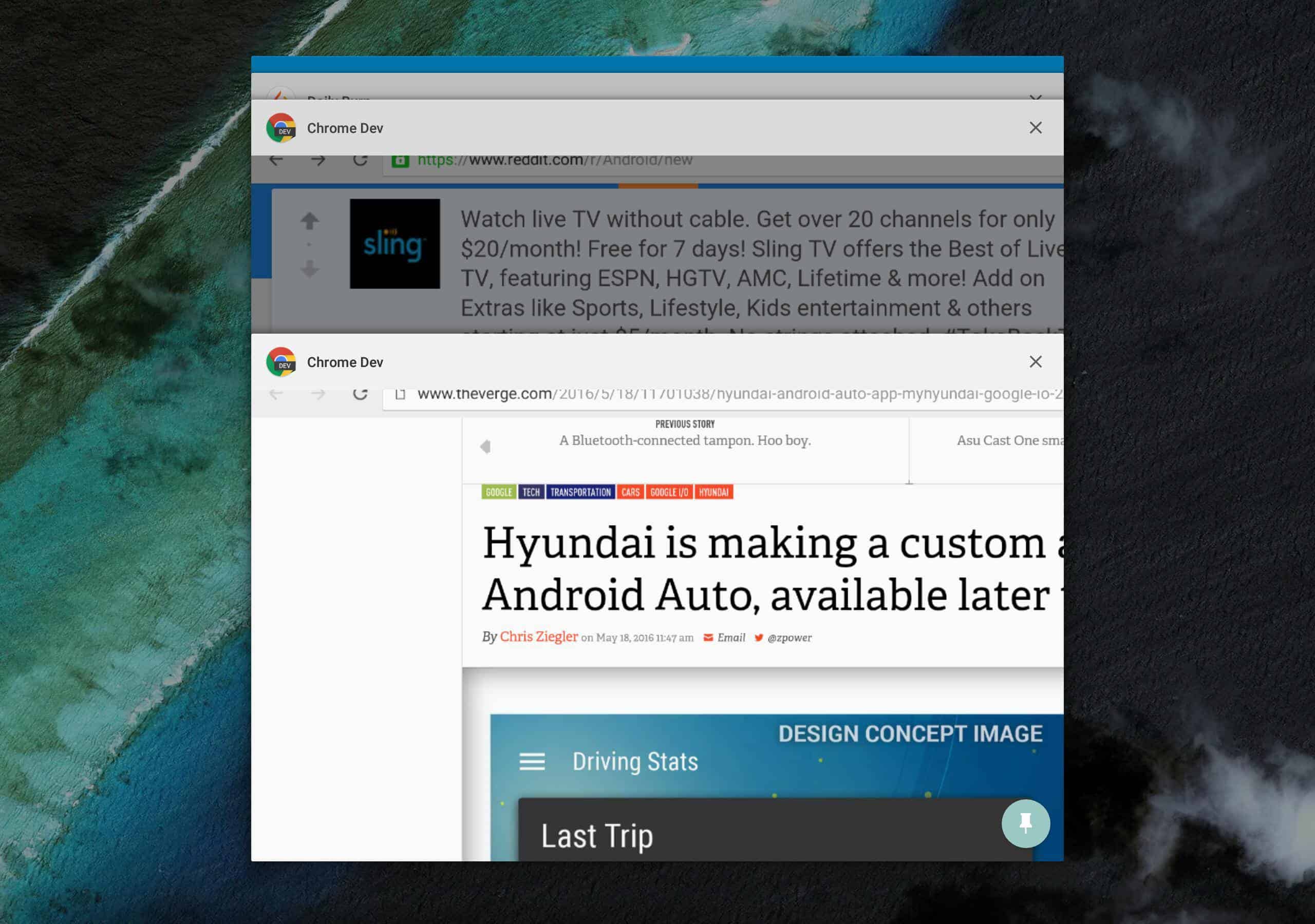 Google Chrome Dev Updated To Support MultiWindow
