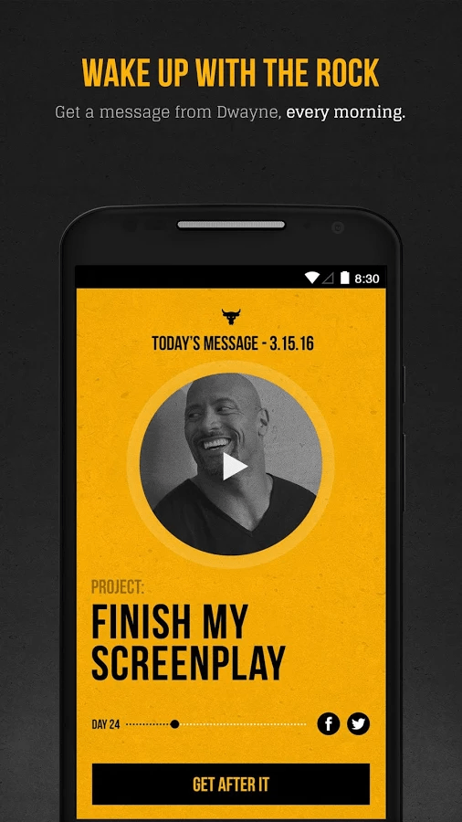 'The Rock Clock' is an Alarm Clock without a Snooze Feature