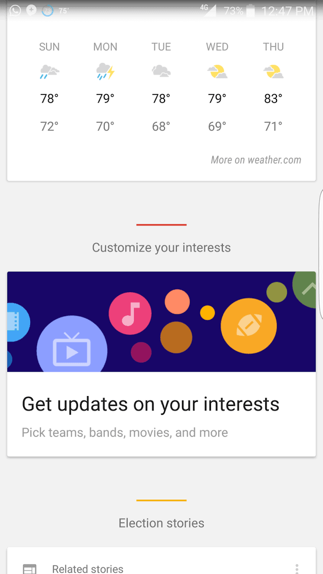 Google Now Gains Ability to "Customize your Interests"