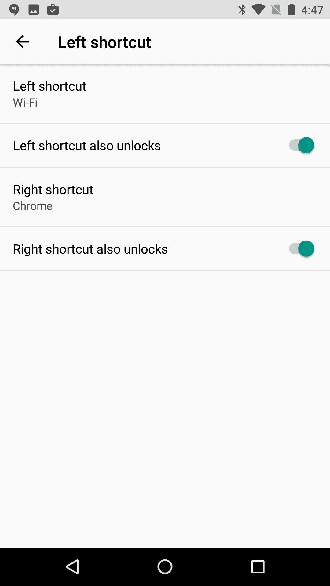 Android O Includes Custom Left & Right Lockscreen Shortcuts