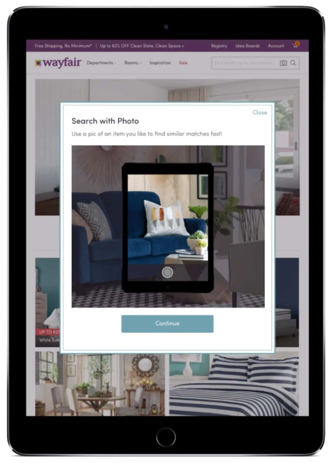 Wayfair Debuts Visual Search With AI Backend