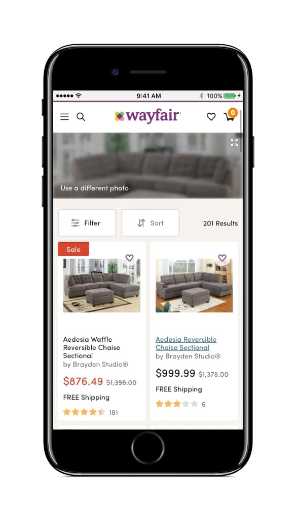 Wayfair Debuts Visual Search With AI Backend