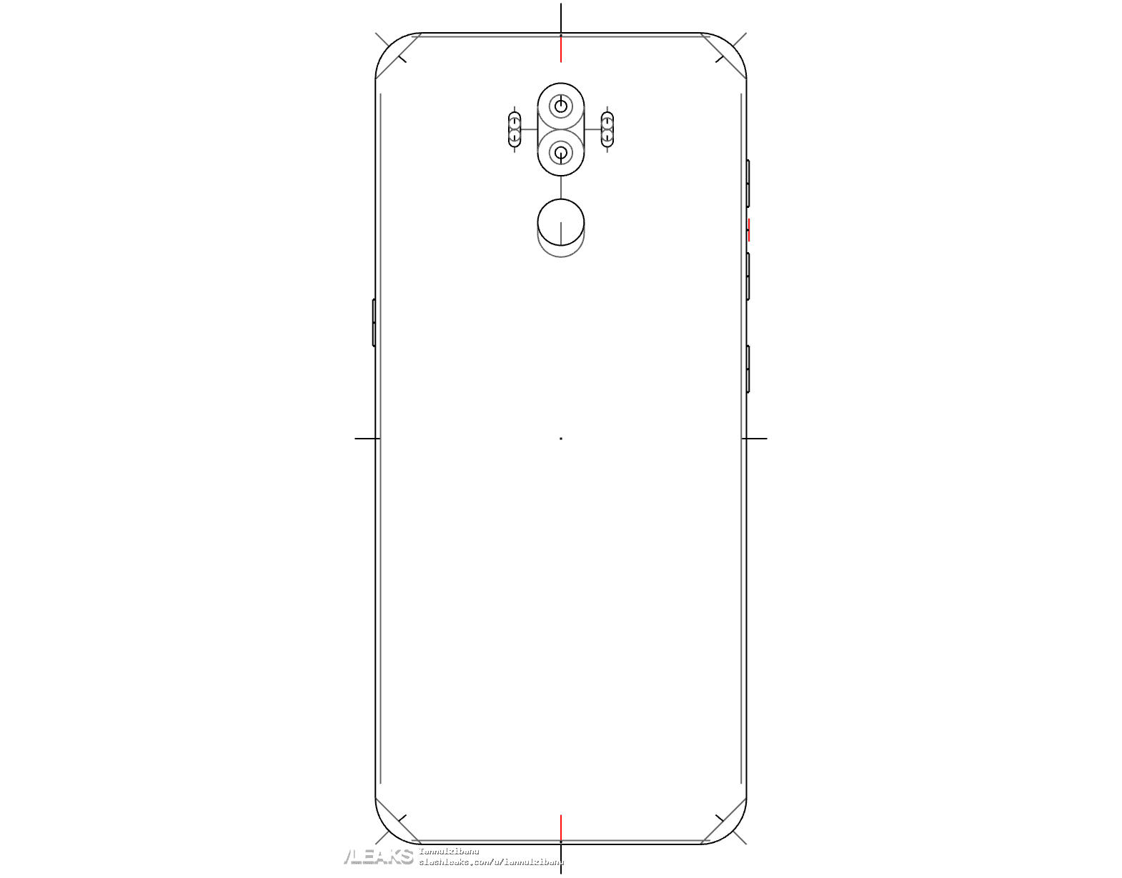 Leaked Galaxy Note 8 Schematics Show 2 LED Flashes, Speakers