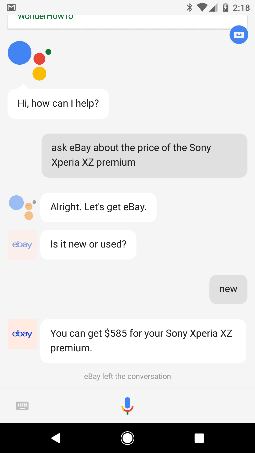 You Can Chat With eBay Through Google Assistant