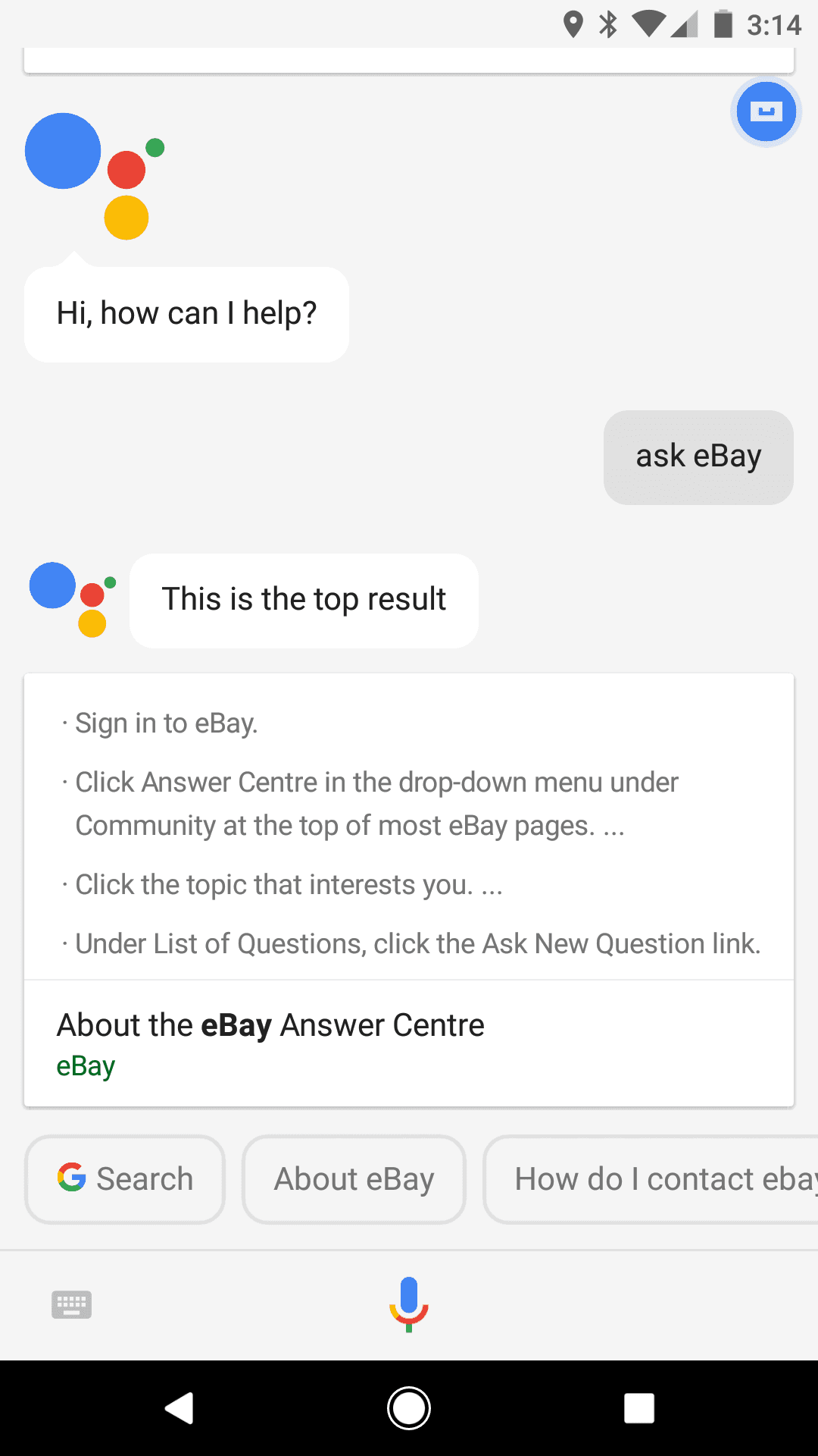 You Can Chat With eBay Through Google Assistant