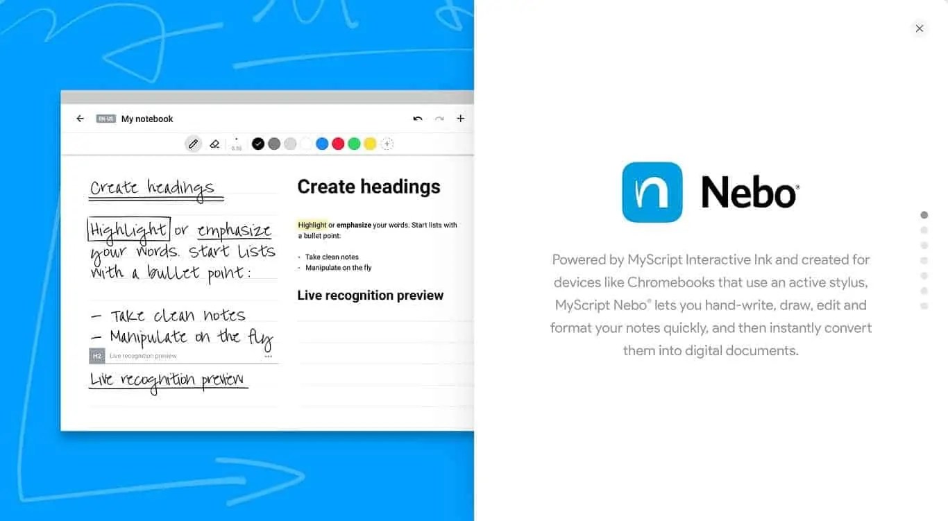 MyScript’s Nebo App Compatible With Google's Pixelbook & Pen