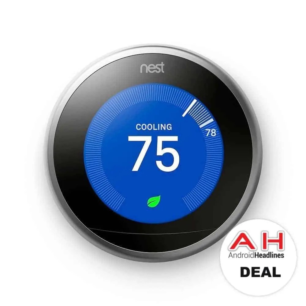 Deal Nest Learning Thermostat For 199 11/22/17