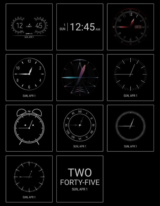 Samsung’s AlwaysOn Display Gets 30 New Watch Faces
