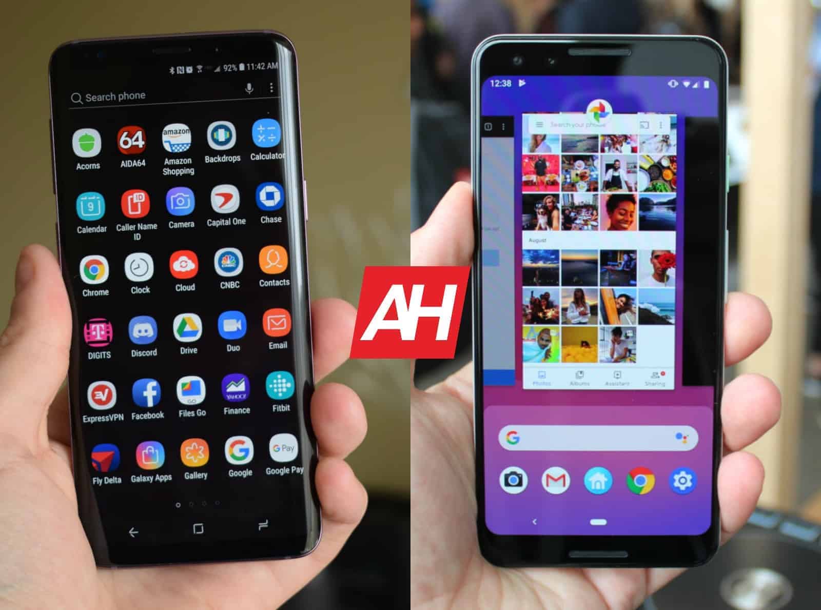 Phone Comparisons Samsung Galaxy S9 vs Google Pixel 3