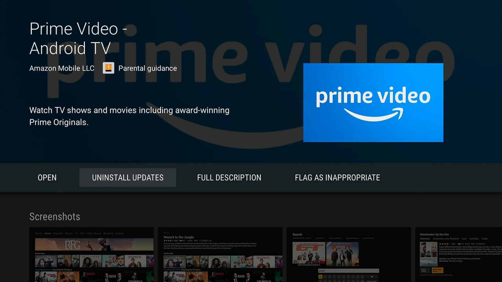 Prime Video On Android TV Looks Great With Home Screen Channel Support