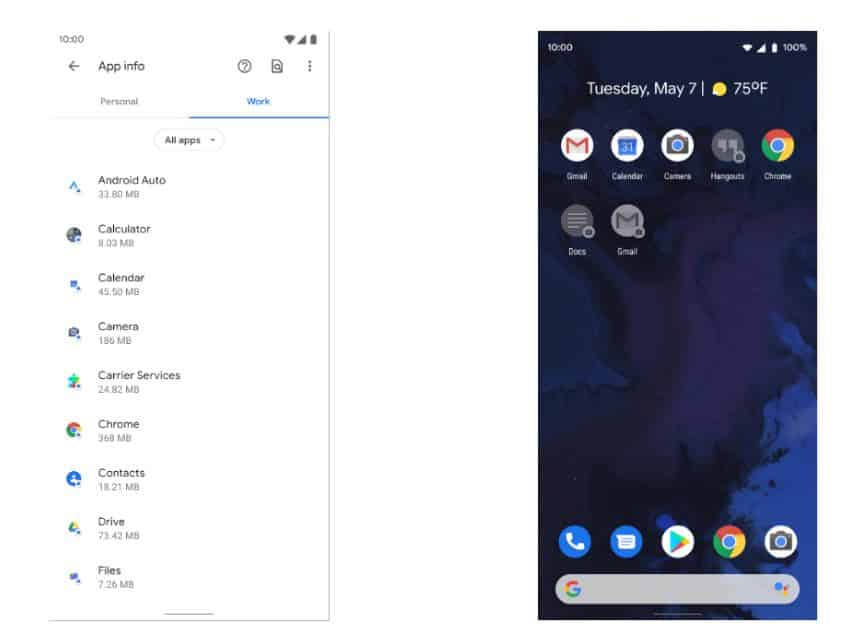 Google Adds Personal/Work Tabs To Share Sheet In Android 11
