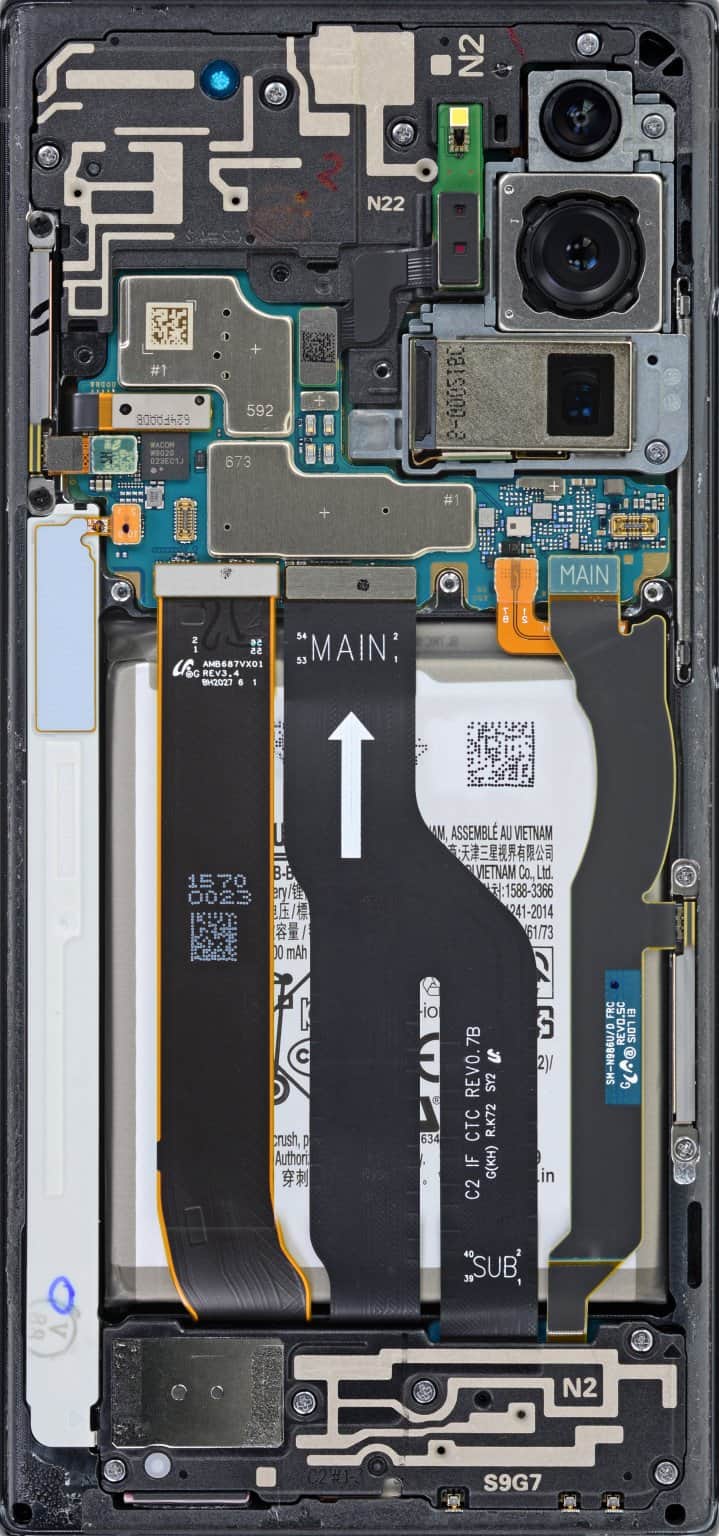Check Out These Samsung Galaxy Note 20 Ultra Teardown