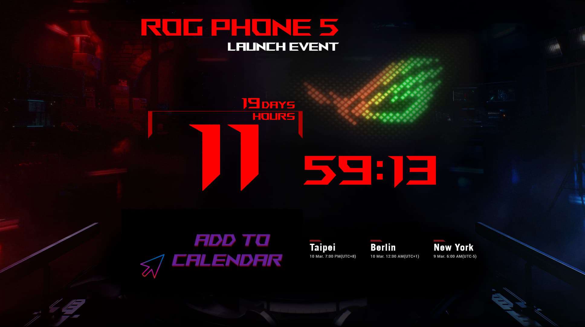 ASUS Starts A Countdown Timer For Its ROG Phone 5 Launch