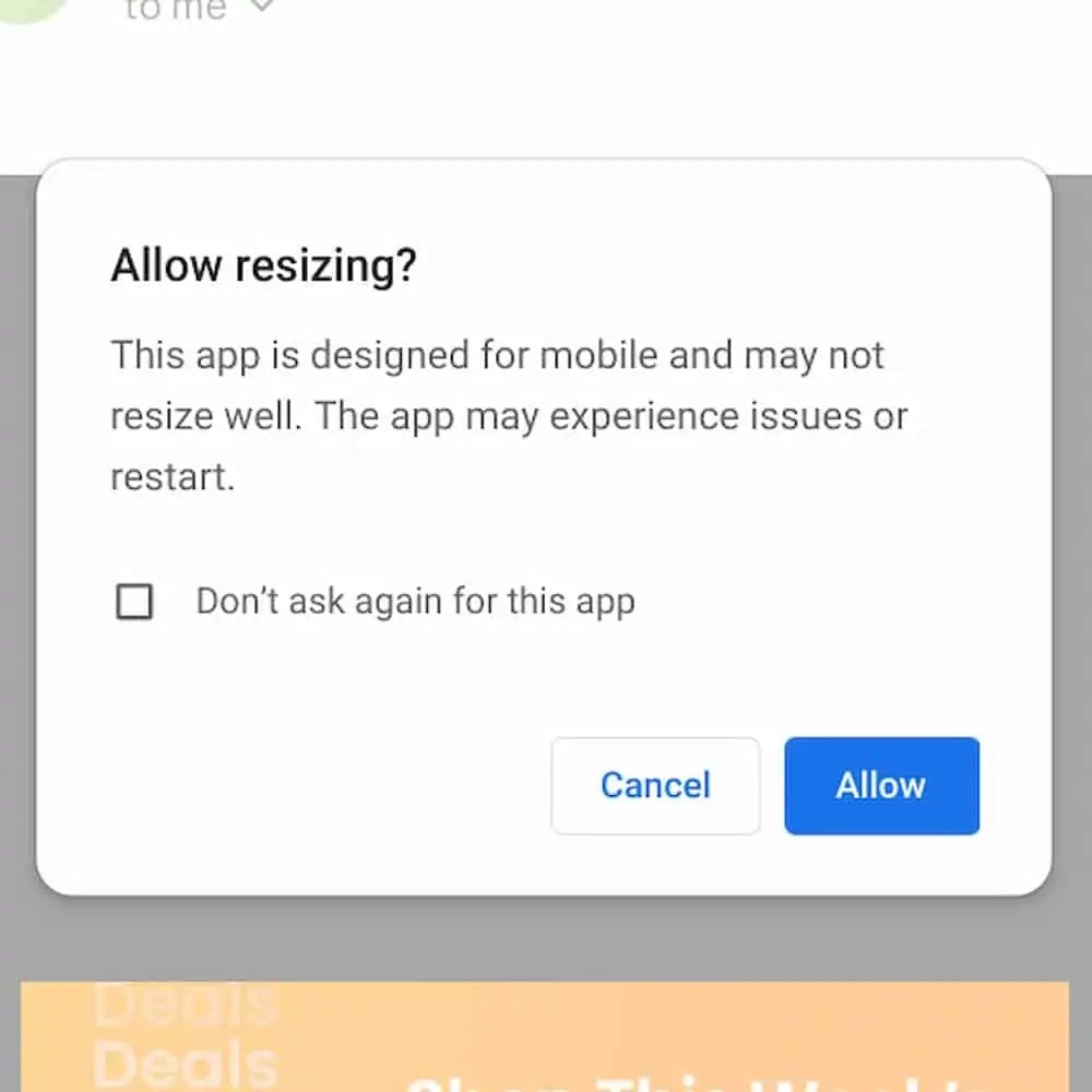 How To Resize The Gmail App On Your Chromebook