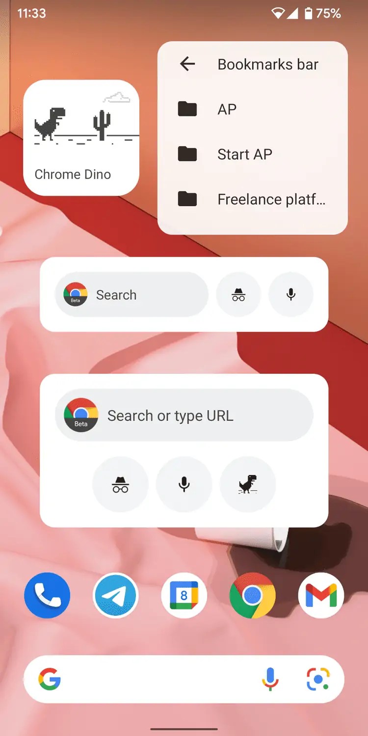 Chrome For Android Adds Three New Widgets