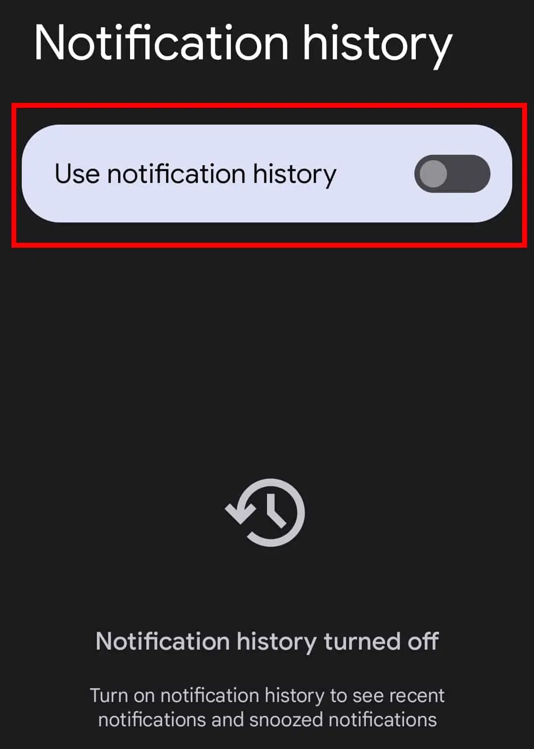 How To View Your Notification History In Android 12