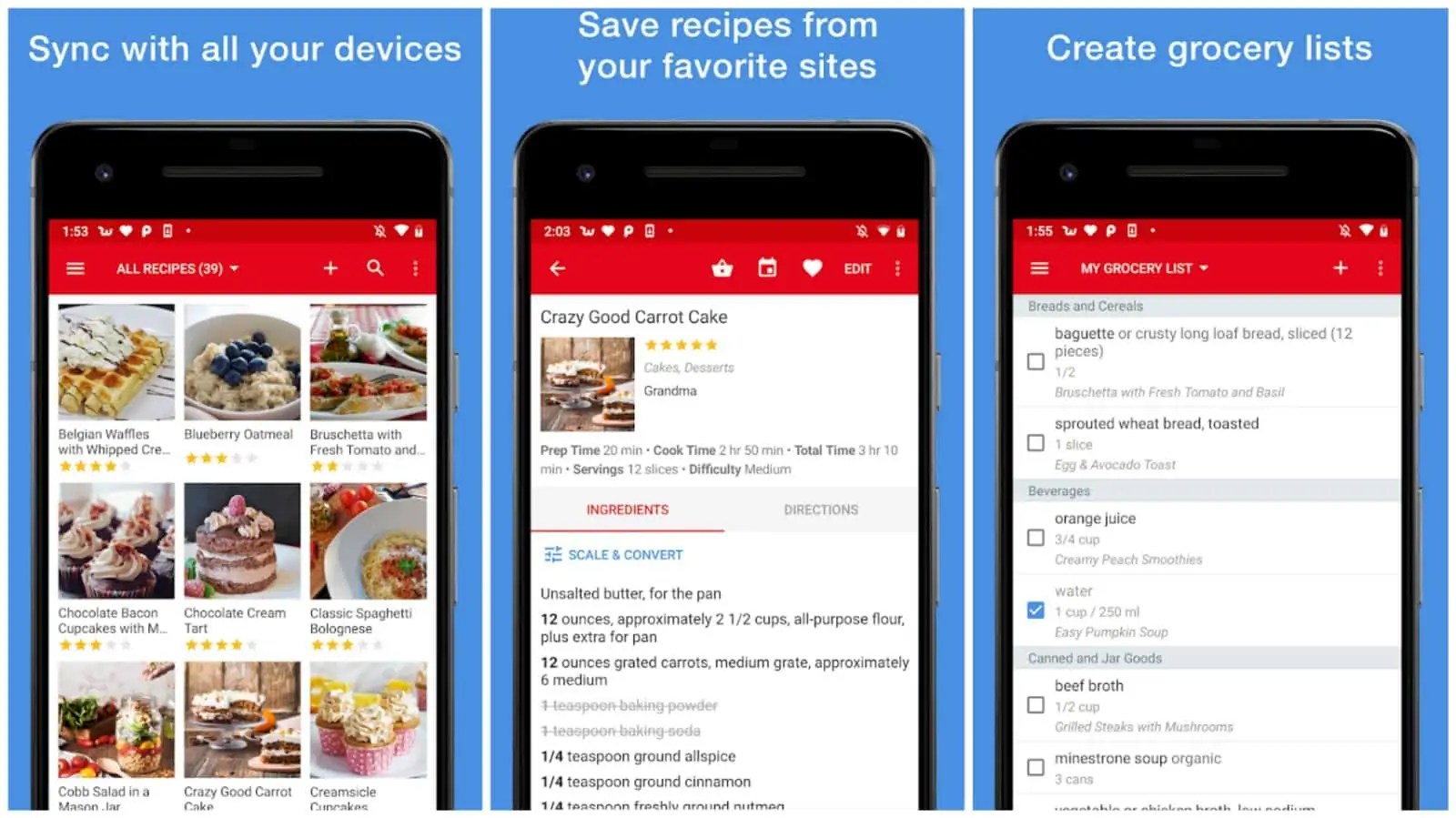 Best Recipe Manager Android apps updated January 2023