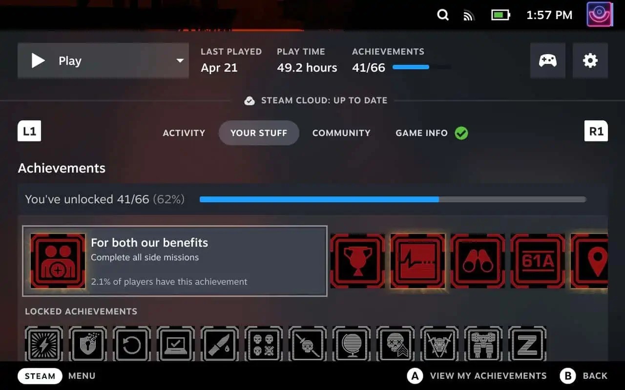 How To View Your Achievements On The Steam Deck