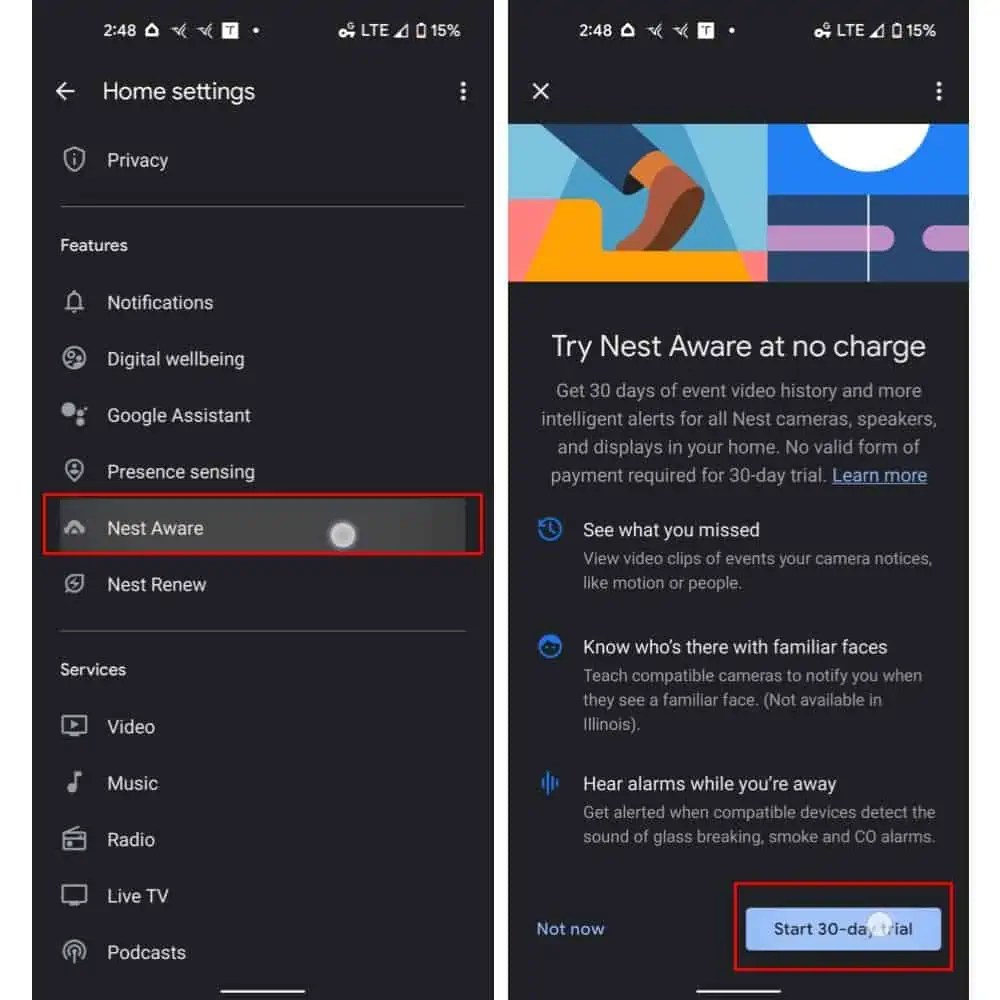 How To Sign Up For A Nest Aware Subscription