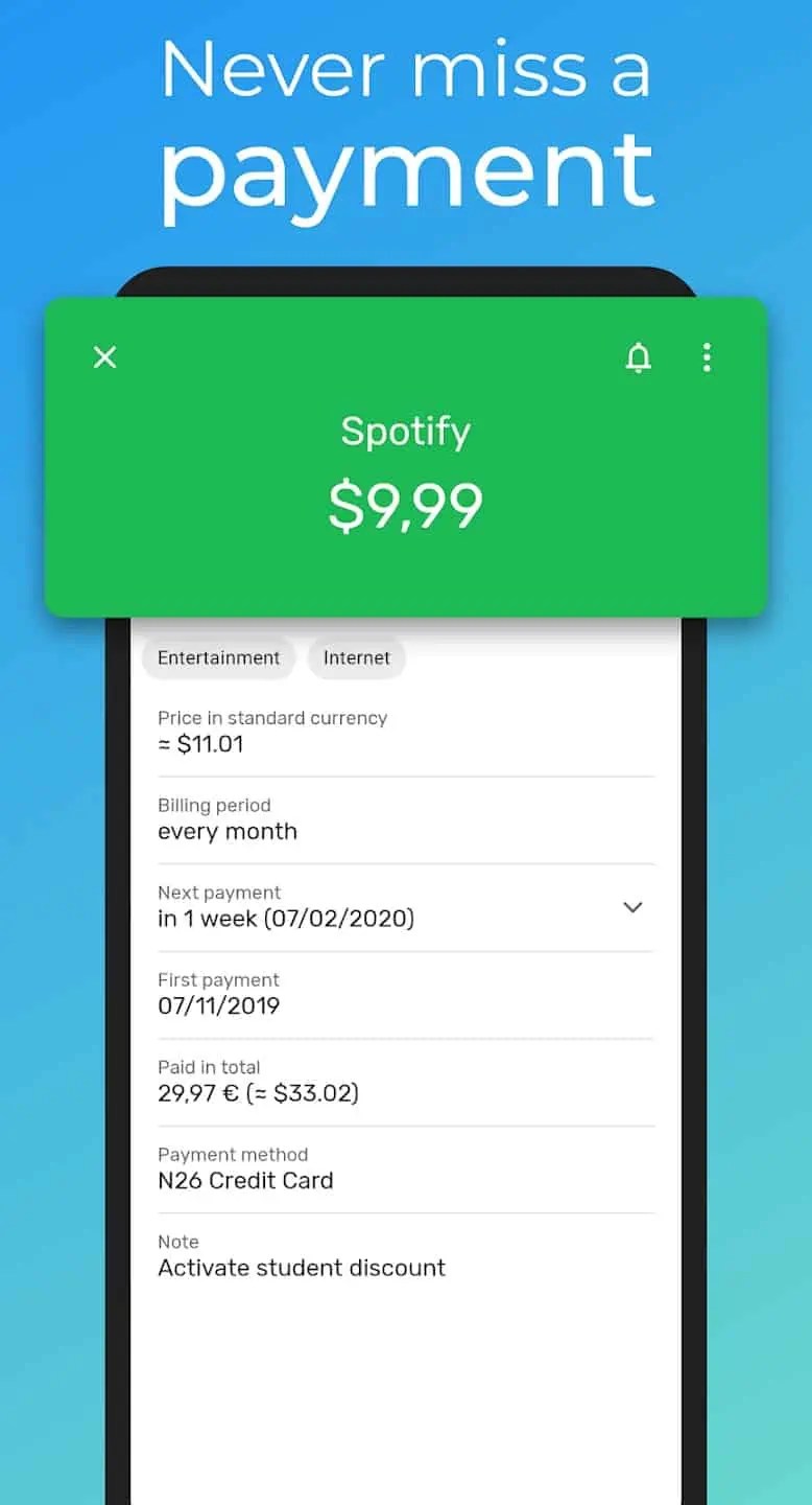 Track Your Recurring Expenses With 'Subscriptions' App