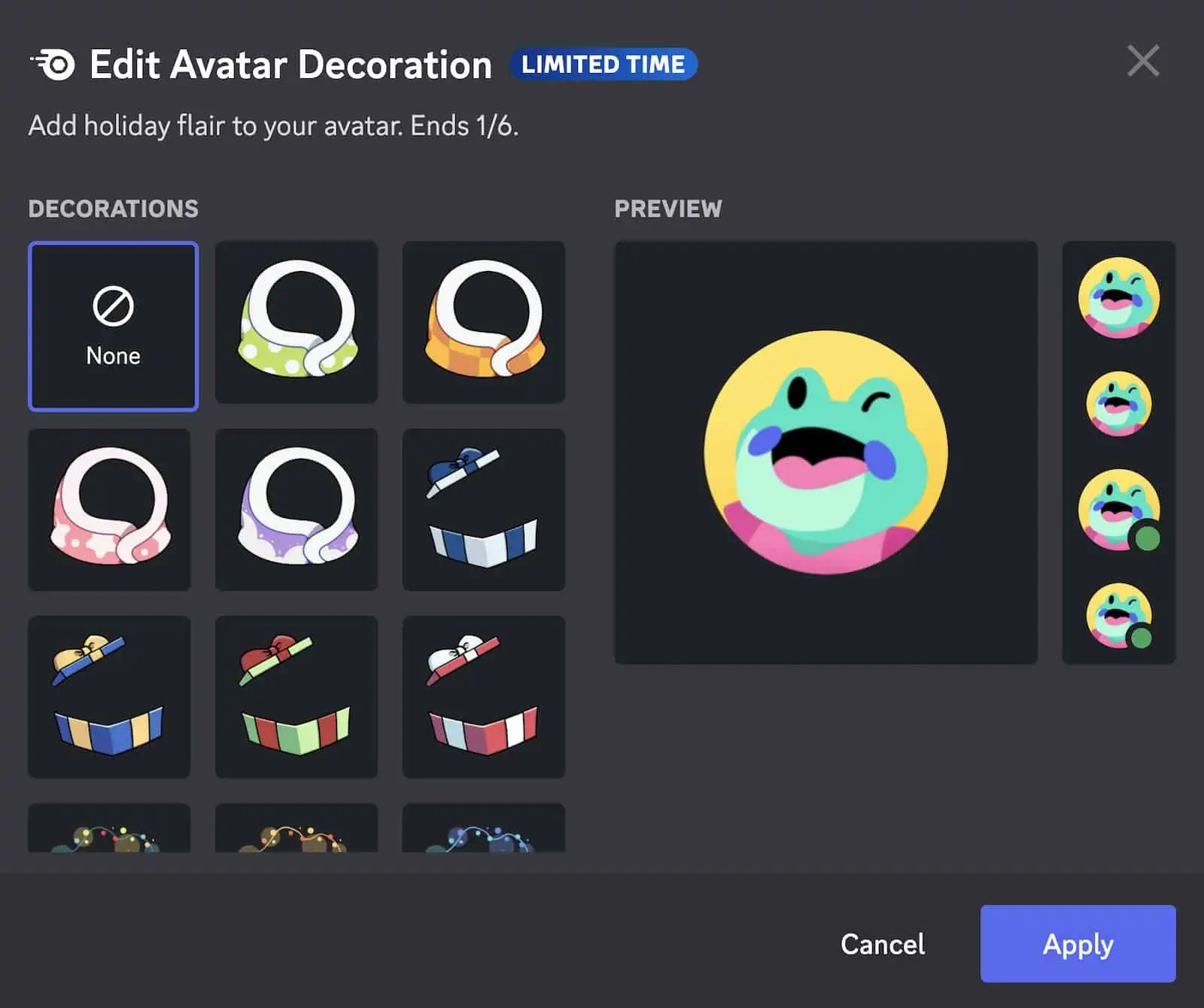 Discord se vuelve festivo con decoraciones de avatar por tiempo limitado