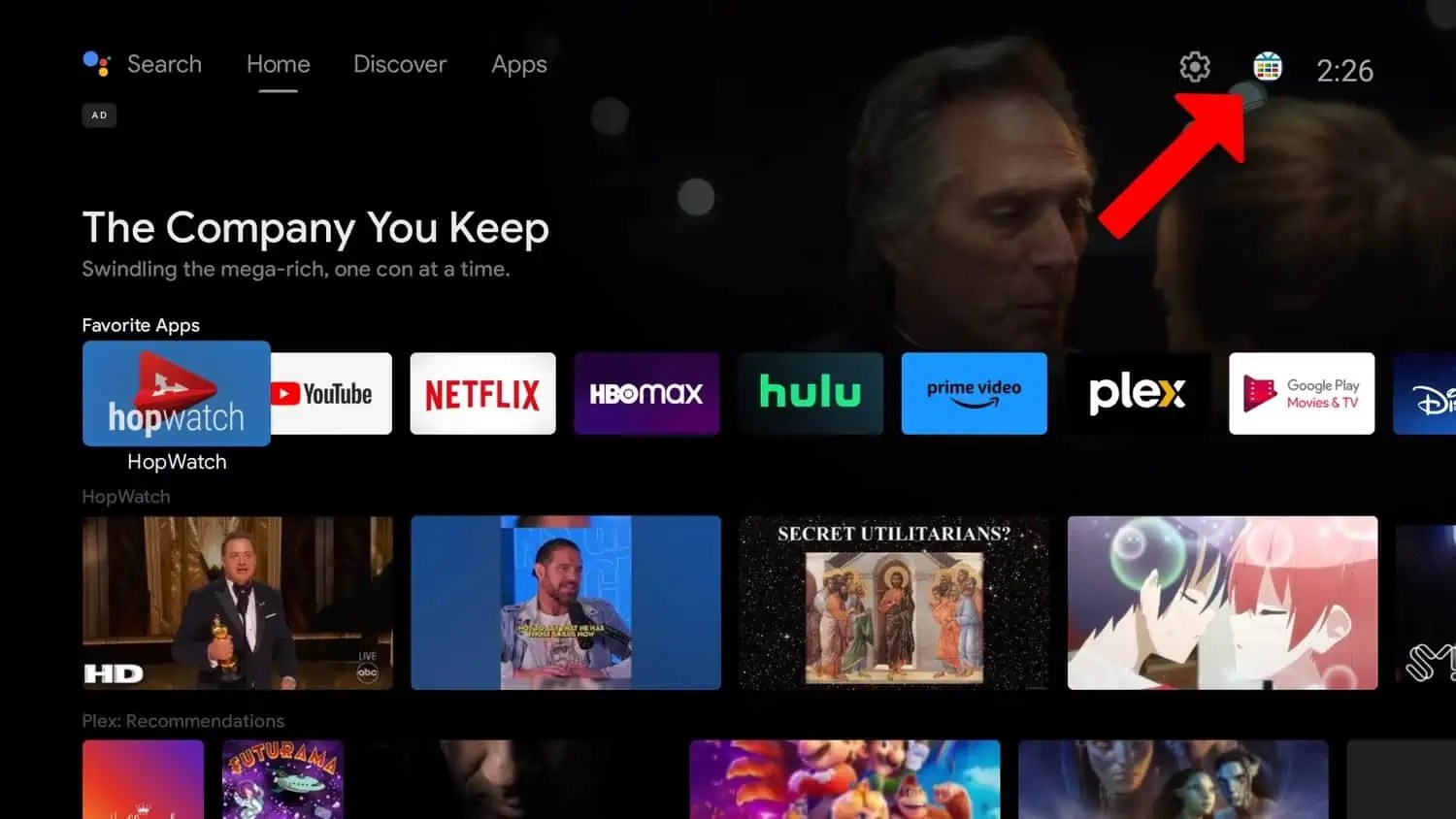 Google adds account switcher to Android TV home screen