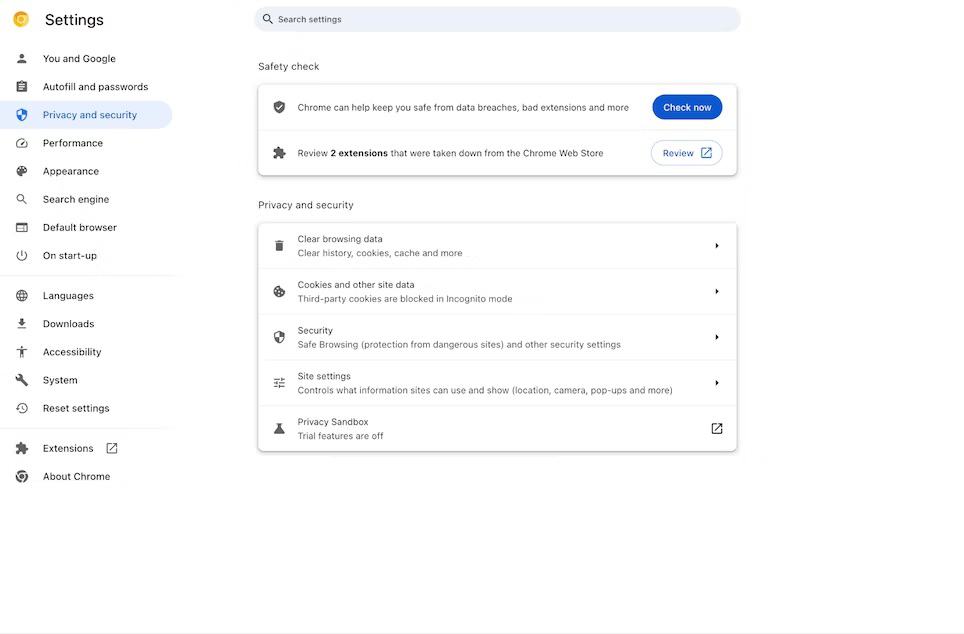 Chrome will notify you when an extension is removed from Store