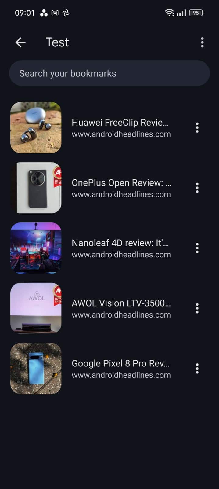 Google Chrome gets new design for bookmarks on Android