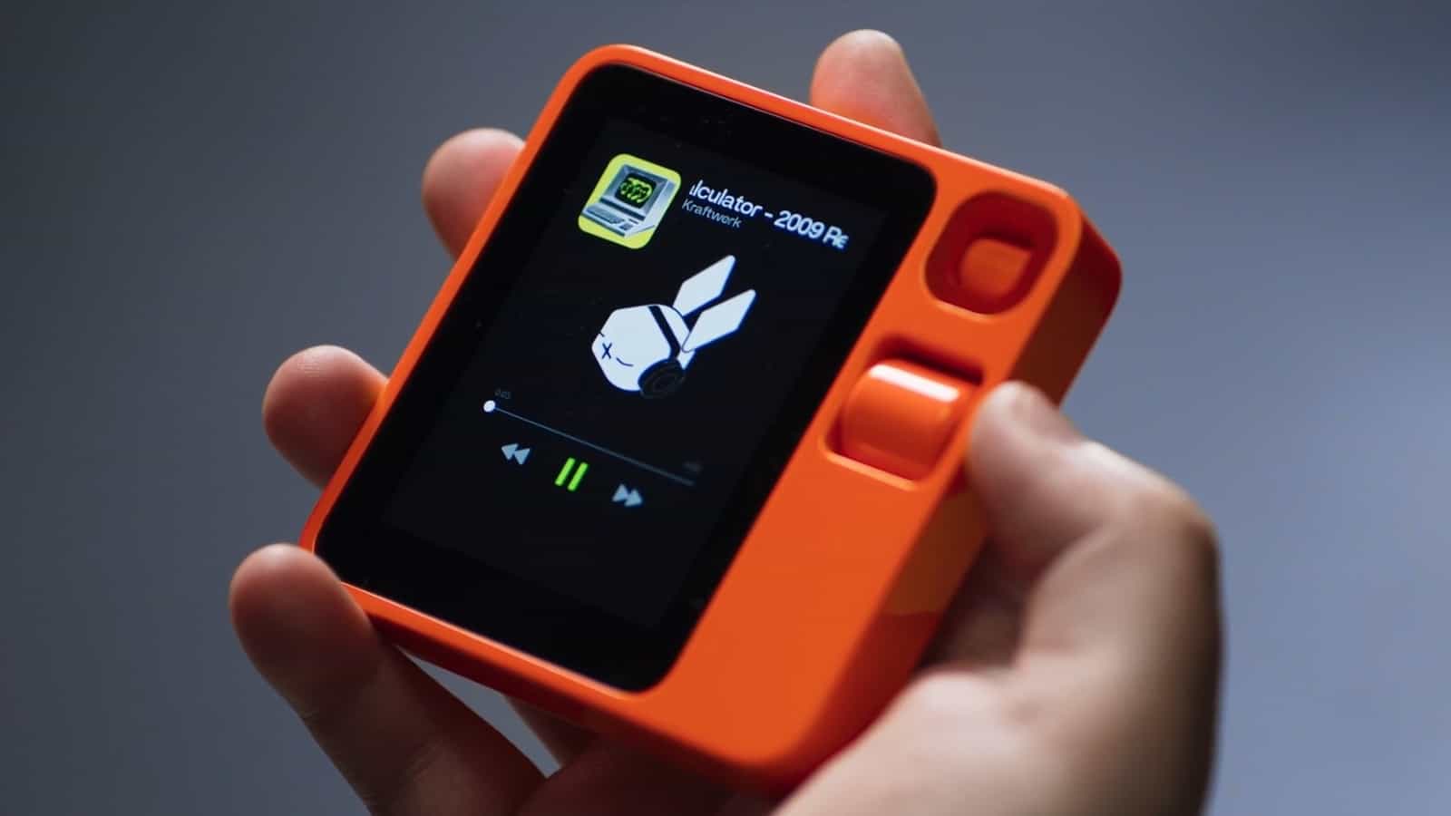 Rabbit R1 is a dedicated AI companion device shown off at CES 2024