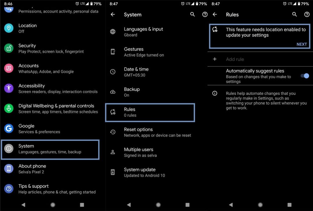 How to Setup Rules in Google Pixel Mobiles? Android Infotech