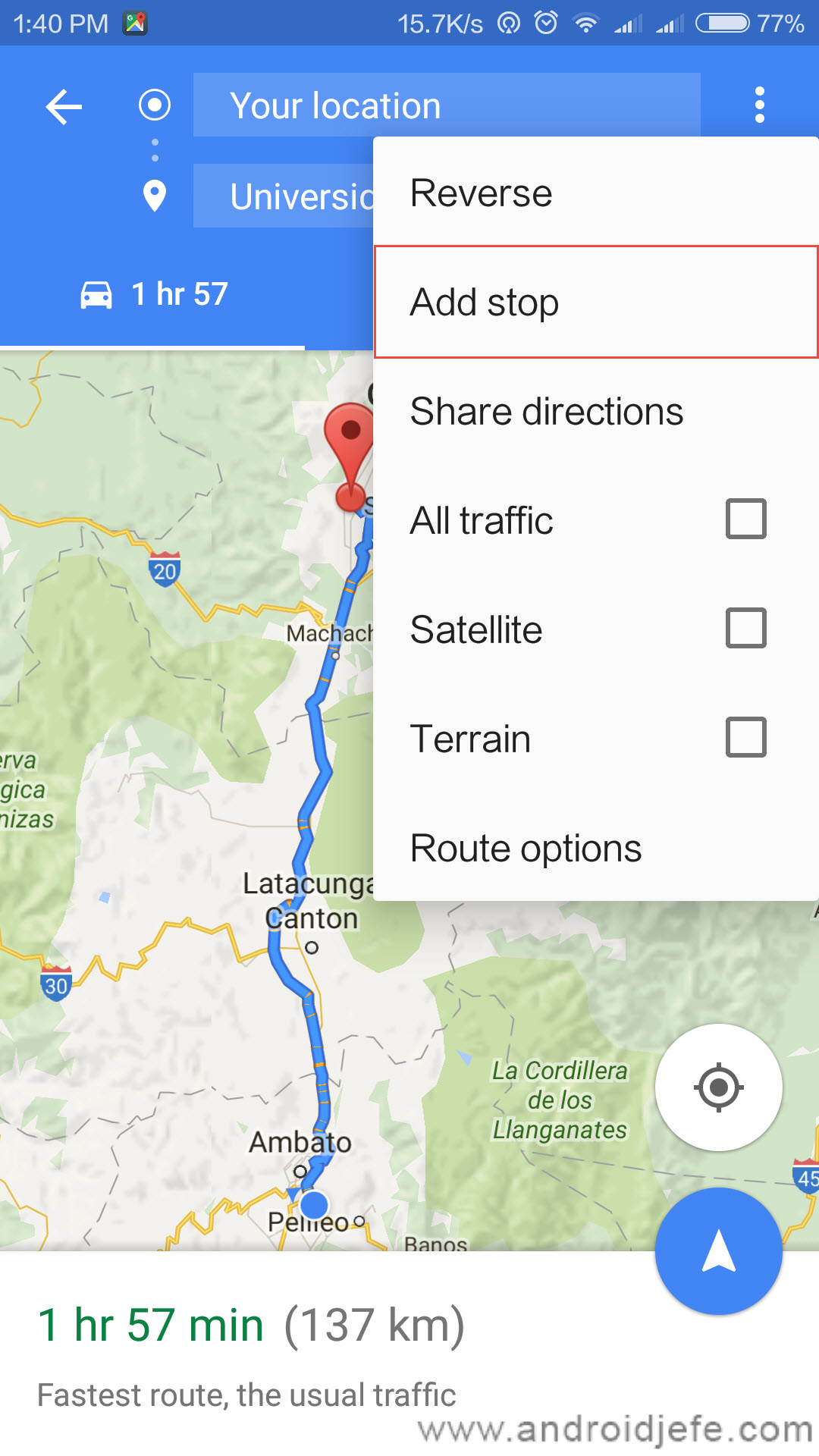 Cómo poner varias direcciones en Google MAPS • Android Jefe