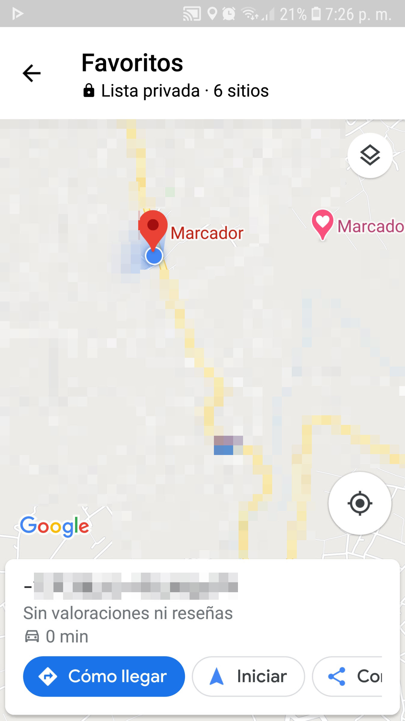 Cómo guardar direcciones Google Maps Guardar ubicación, lugares