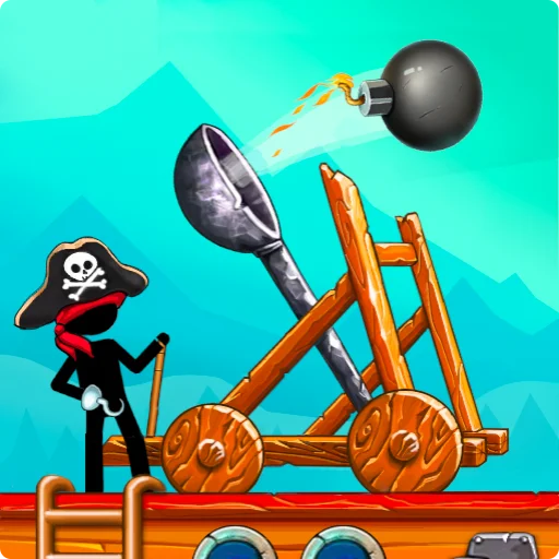 The Catapult Stickman Pirates MOD coins 1.6.8 APK download free for