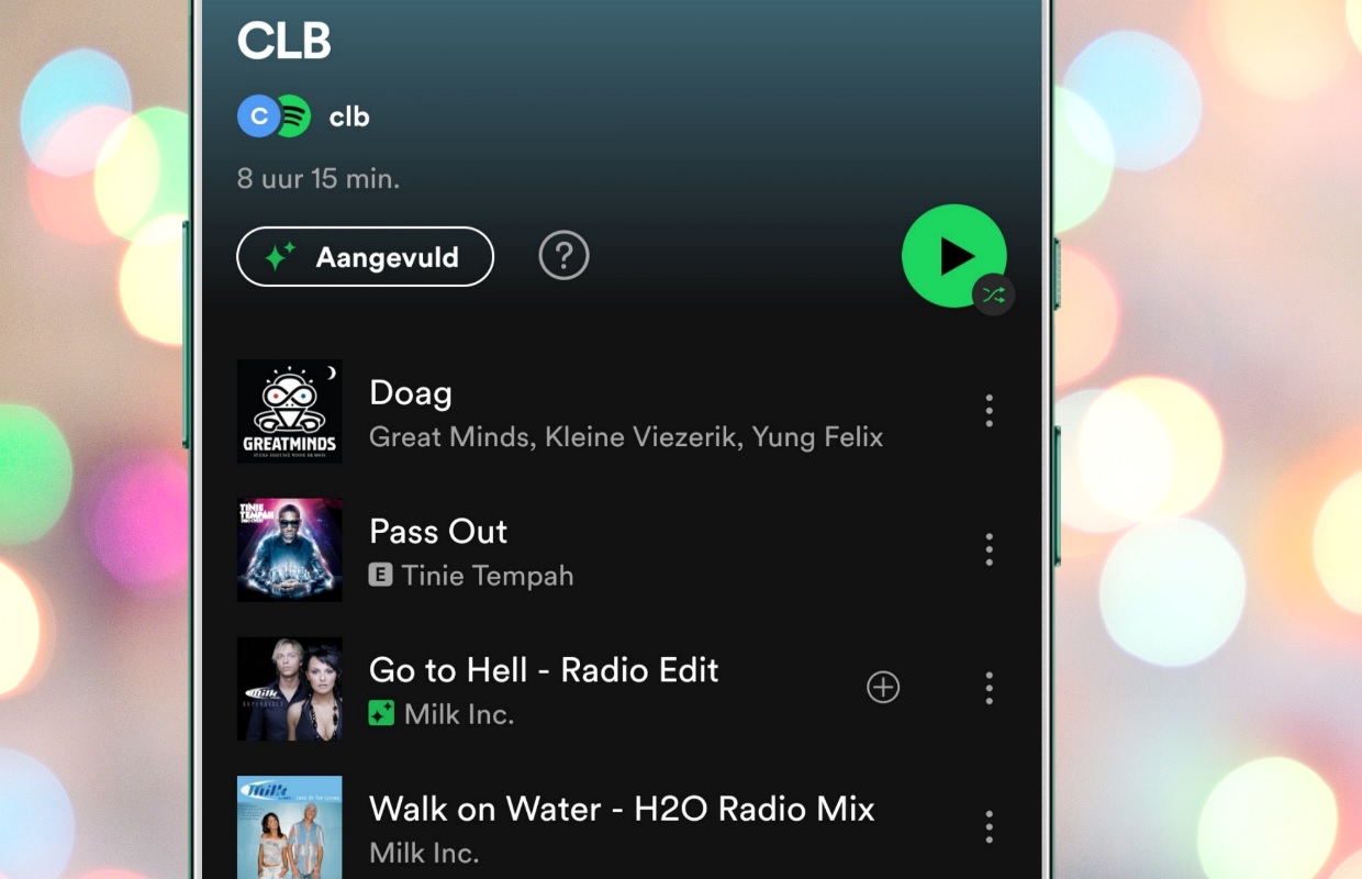 Tip this is how you pimp a Spotify playlist with the automatic