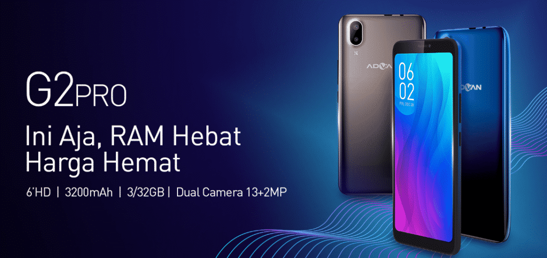 Advan G2 Pro Harga 1,2 Juta Dapet HP RAM 3GB dan Kamera Ganda