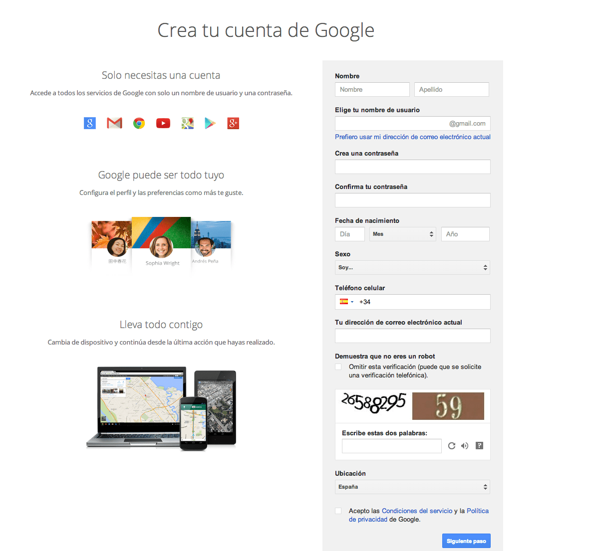 Tutoriales para novatos ¿Cómo crear una cuenta Google Play? Androidsis