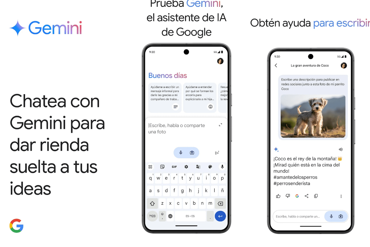 Gemini Live agora disponível em espanhol para Android na Espanha