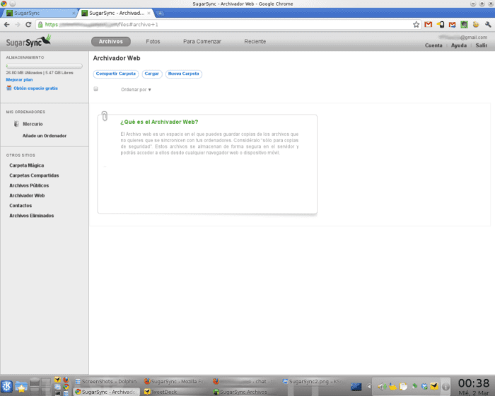 Más de 5GB de almacenamiento GRATIS SugarSync