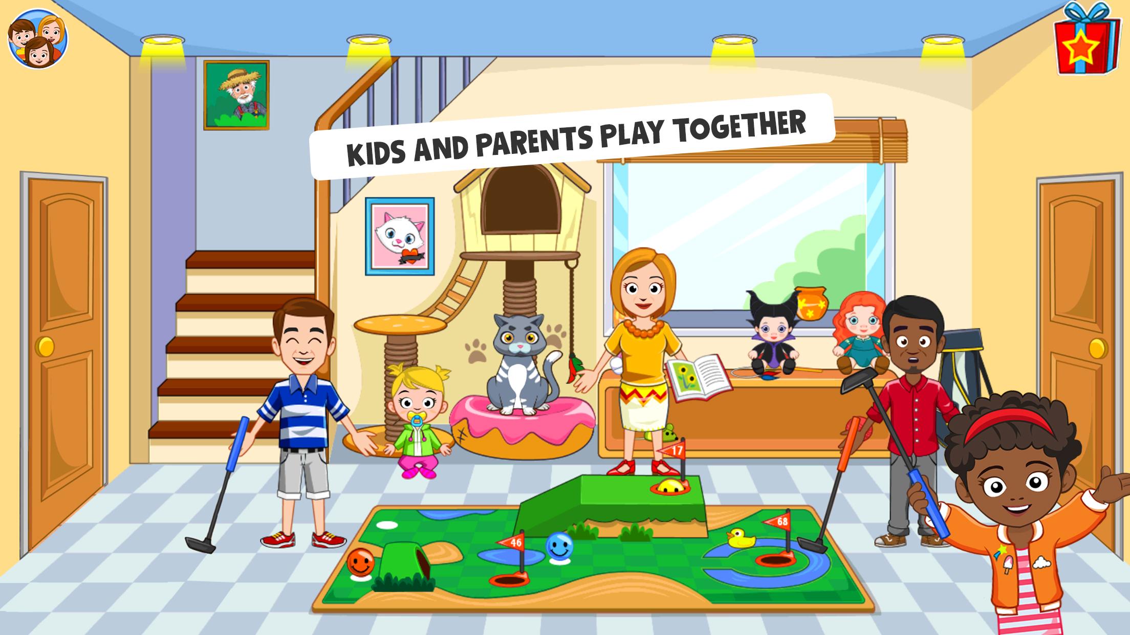 Hra na mobil My Town Best Friends House games for kids