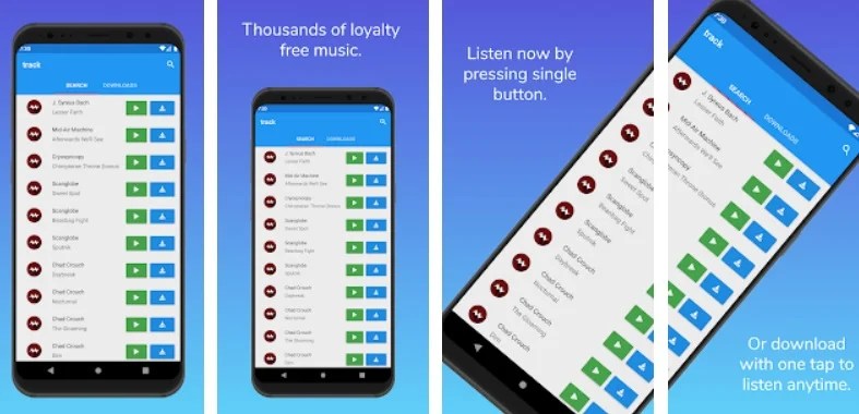 Aplikace na mobil Loyalty Free Music