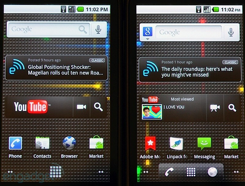 Android Eclair 2.1 vs Froyo 2.2 in screenshot Foto 3 di 14