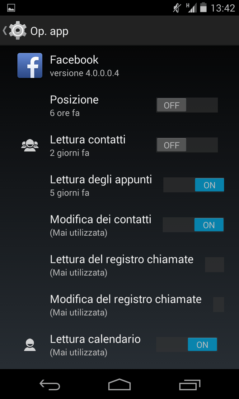 App Ops è ancora presente in Android 4.4, ed è anche più potente ecco