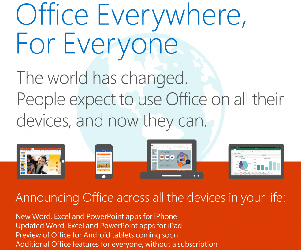 Microsoft Office per tablet Android preview a breve, con editing